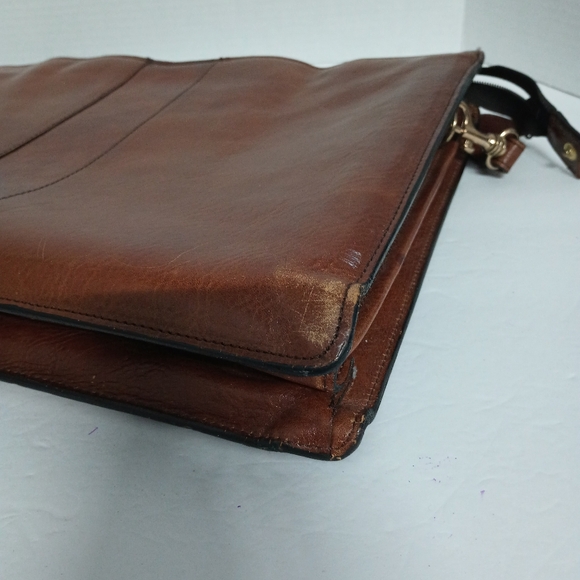 Georgetown Leather Design Brown Vintage Briefcase Rare - Picture 10 of 15